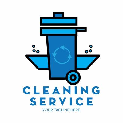 抽象矢量清潔服務主題標志設計的藝術與策略